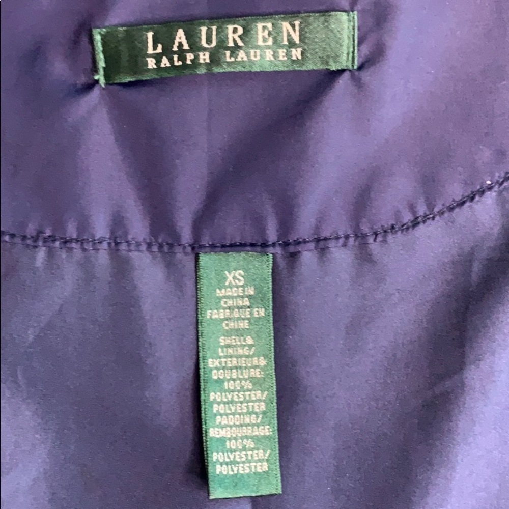 Ralph Lauren XS Kids Navy Quilted vest outerwear - Picture 5 of 7